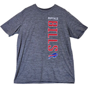 Buffalo Bills Men's Shirt Grey Zubaz Fan T-Shirt Size XL